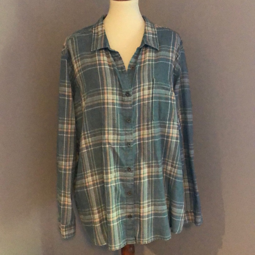 Turquoise flannel!